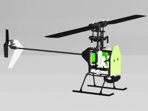 BLADE mCP-X遥控直升机模型结构3D图纸 Solidworks设计缩略图